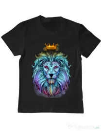 Tricou ADLER copil Lion king Negru