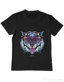 Tricou ADLER copil Tiger buterfly Negru
