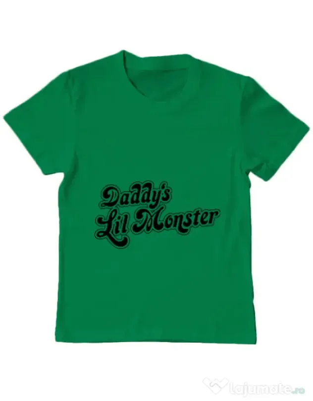 Tricou ADLER copil Lil monster Verde mediu
