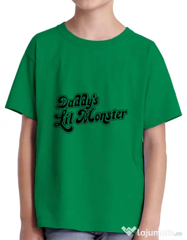 Tricou ADLER copil Lil monster Verde mediu