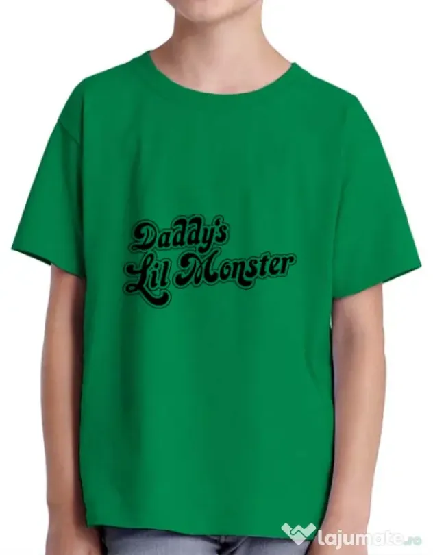 Tricou ADLER copil Lil monster Verde mediu