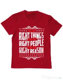 Tricou ADLER copil Do the right things Rosu