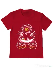 Tricou ADLER copil Chill out Rosu