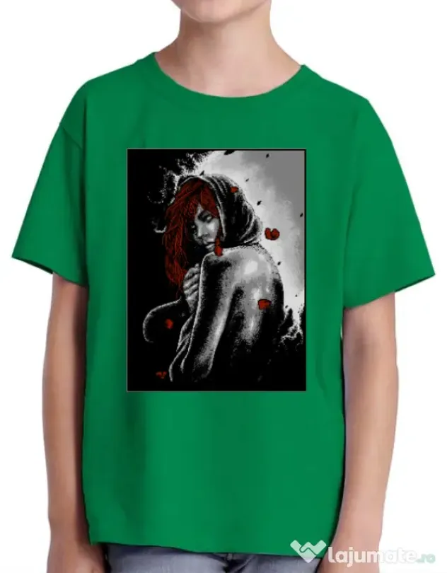 Tricou ADLER copil Solitude Verde mediu