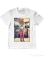 Tricou ADLER copil Tiger head Alb