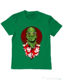 Tricou ADLER copil Frank holiday Verde mediu