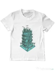Tricou ADLER copil Sound zone Alb