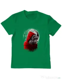 Tricou ADLER copil Wolf hood Verde mediu