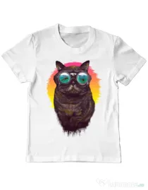 Tricou ADLER copil Underwater punk Alb
