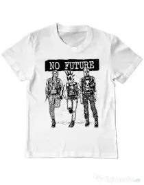Tricou ADLER copil No future Alb