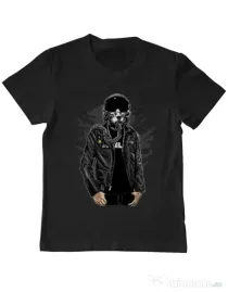Tricou ADLER copil Sky fighter Negru