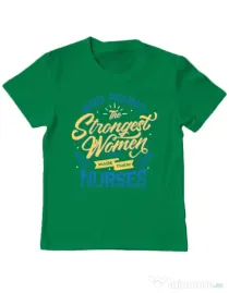 Tricou ADLER copil Strongest women Verde mediu