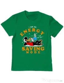 Tricou ADLER copil Energy saving mode Verde mediu