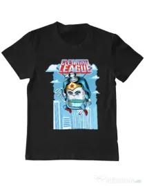 Tricou ADLER copil Cleaning league gel Negru