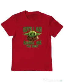 Tricou ADLER copil Cute I am Rosu