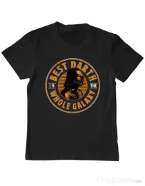 Tricou ADLER copil Best Darth in the galaxy Negru