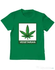Tricou ADLER copil Vegetarian Verde mediu