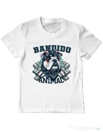 Tricou personalizat copil BULLDOG 07 Alb