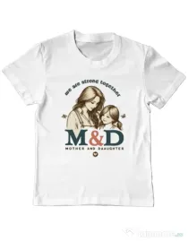 Tricou personalizat copil M&D 03 Alb