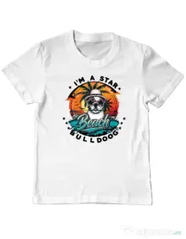 Tricou personalizat copil BULLDOG 14 Alb
