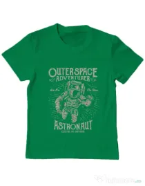 Tricou ADLER copil Astronaut Verde mediu