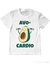 Tricou ADLER copil Avo-cardio Alb