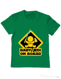 Tricou ADLER copil Baby Jedi Verde mediu