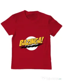 Tricou ADLER copil Bazinga Rosu