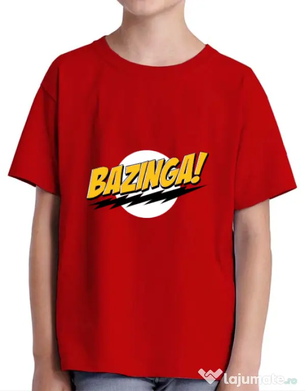 Tricou ADLER copil Bazinga Rosu