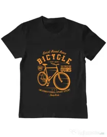 Tricou ADLER copil Bicycle Negru