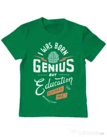 Tricou ADLER copil Born Genius Verde mediu