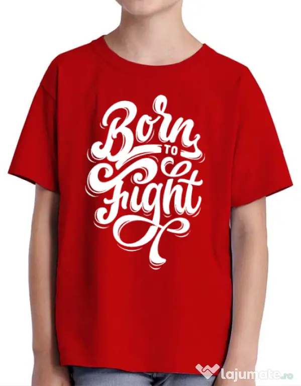 Tricou ADLER copil Born To Fight Rosu