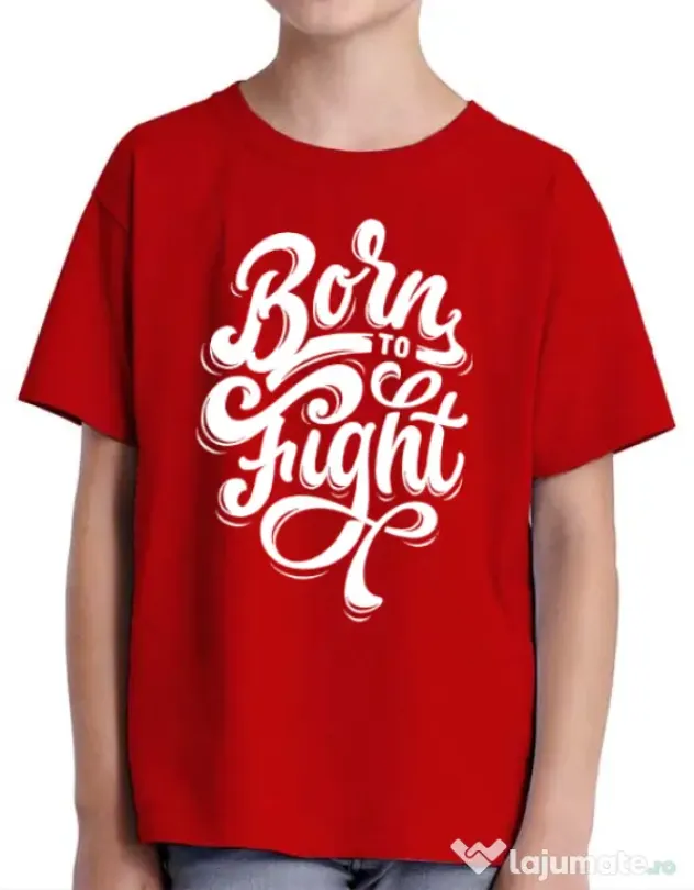Tricou ADLER copil Born To Fight Rosu