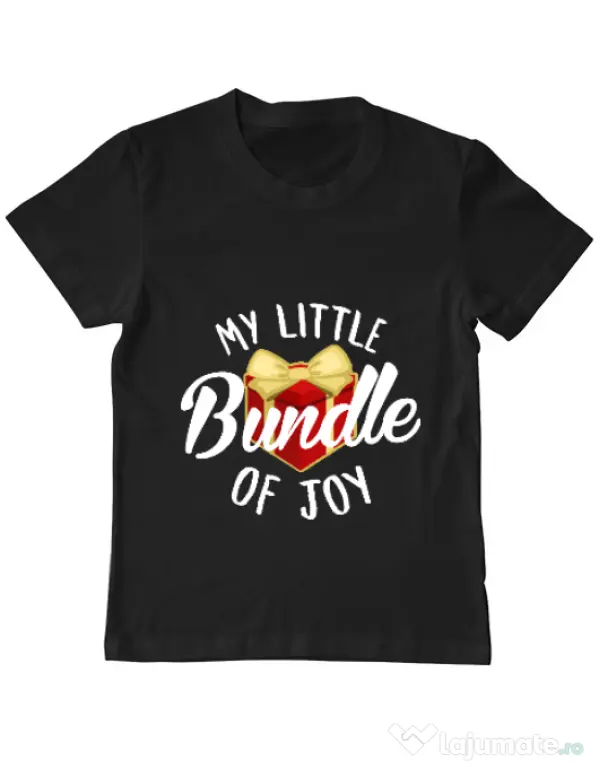 Tricou ADLER copil Bundle of joy Negru