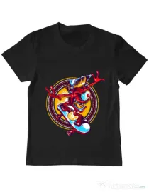 Tricou ADLER copil Cali skate Negru