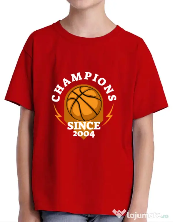 Tricou ADLER copil Champions Rosu