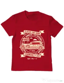 Tricou ADLER copil Classic Car Show Rosu