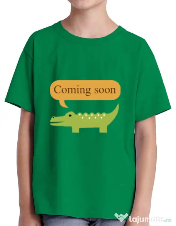 Tricou ADLER copil Coming soon Verde mediu