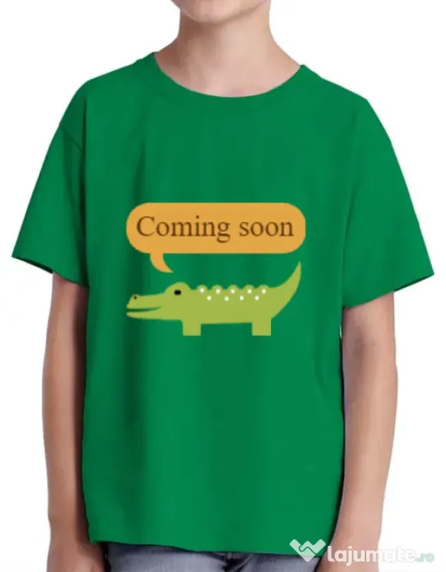 Tricou ADLER copil Coming soon Verde mediu