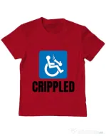 Tricou ADLER copil Crippled Rosu