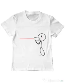 Tricou ADLER copil Cuvinte de dragoste 1 Alb