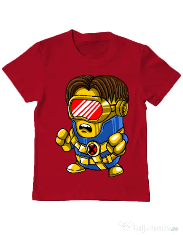 Tricou ADLER copil Cyclops minion Rosu