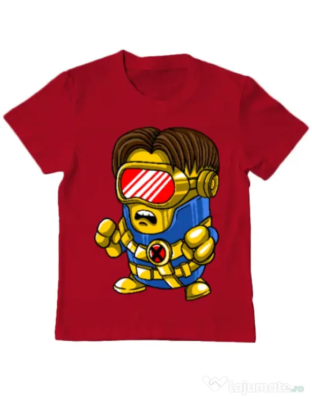 Tricou ADLER copil Cyclops minion Rosu