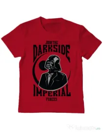 Tricou ADLER copil Darkside Rosu