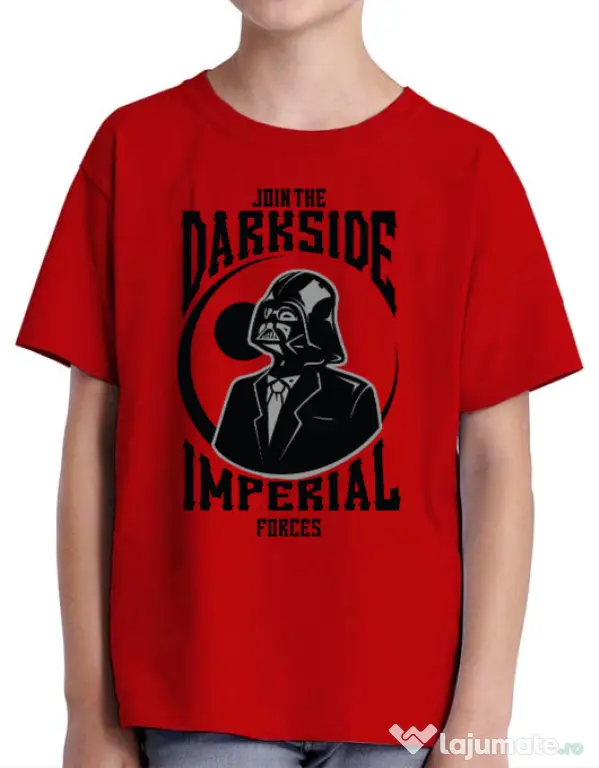 Tricou ADLER copil Darkside Rosu