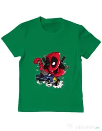 Tricou ADLER copil Deadrace Verde mediu