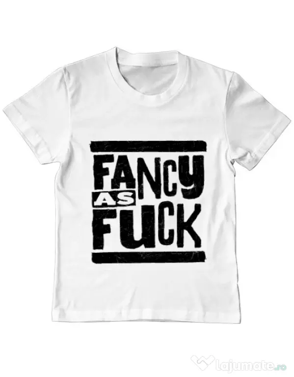 Tricou ADLER copil Fancy as fuck Alb