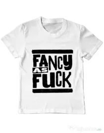 Tricou ADLER copil Fancy as fuck Alb