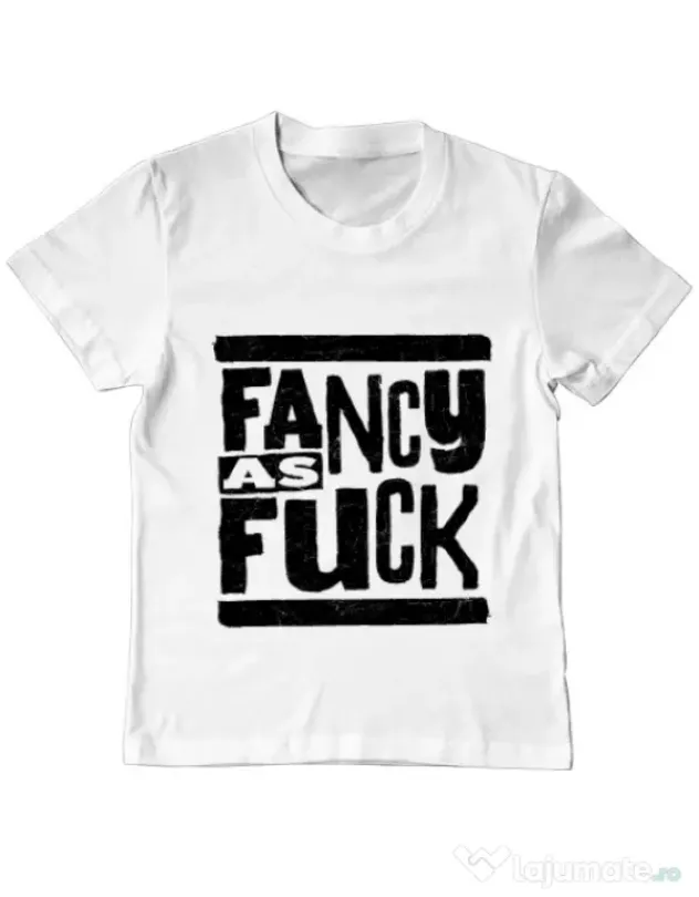 Tricou ADLER copil Fancy as fuck Alb