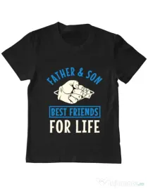 Tricou ADLER copil Father and son Negru